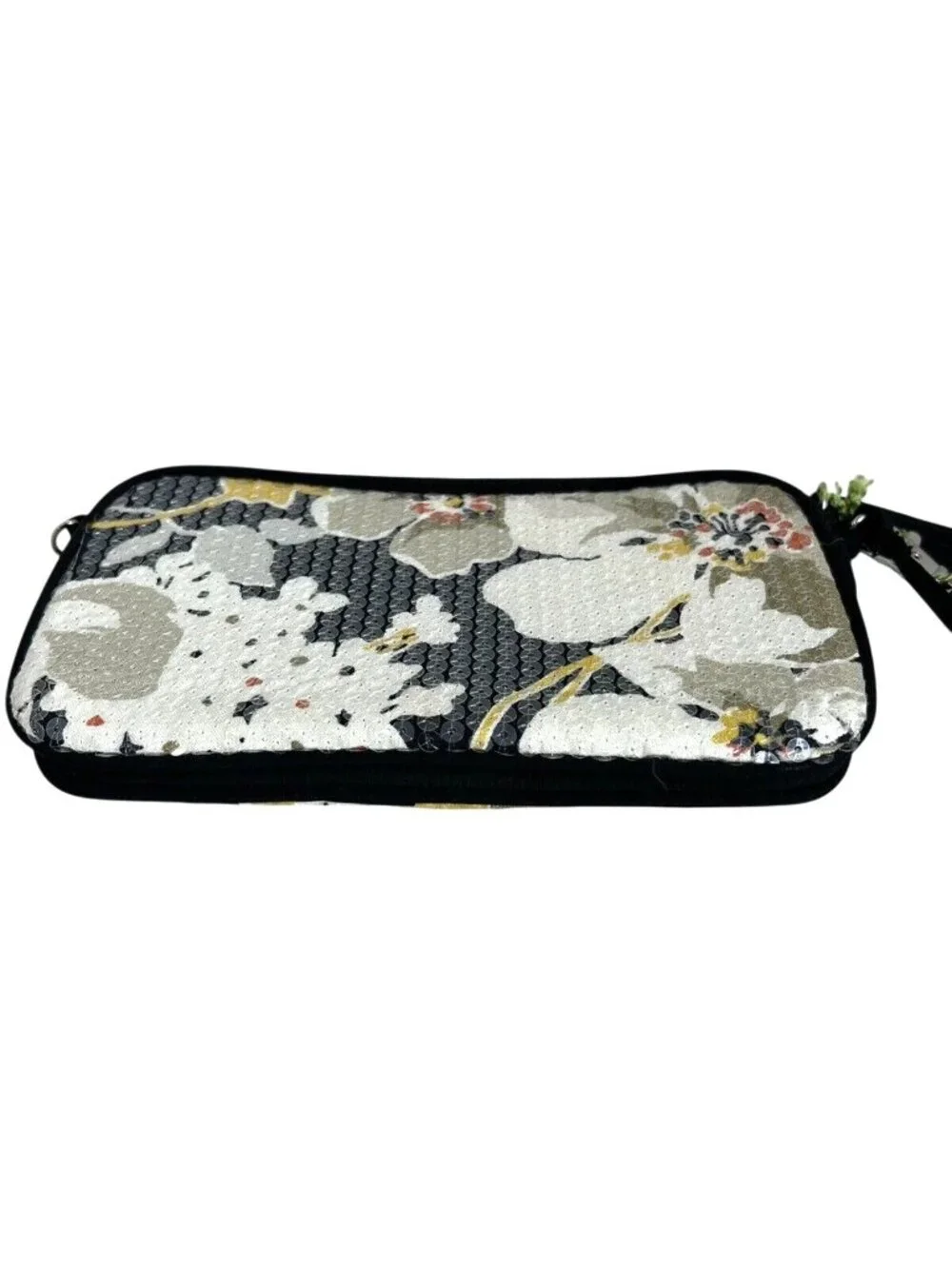Vera Bradley Wristlet Clutch With Sequins & Floral Pattern - Picture 2 of 4